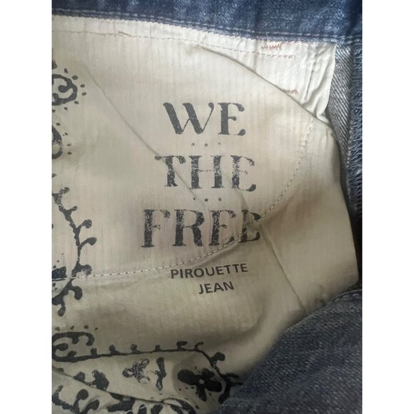 We The Free Pirouette Jean Skirt Combo Tulle Overlay Caviar Bar Blue & Pink 27 - Picture 8 of 14